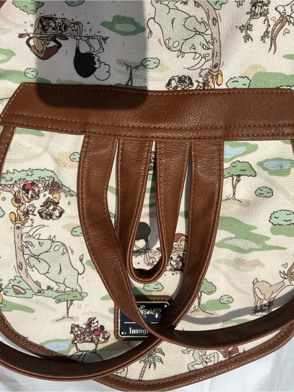 Disney x Loungefly Animal Kingdom Safari Canvas Backpack - Picture 9 of 13